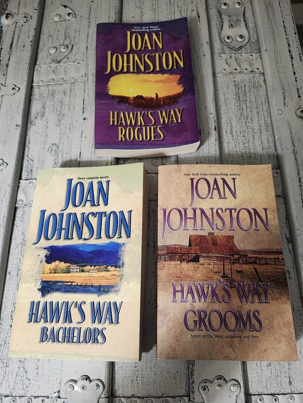 Joan Johnston Western Romance Paperback Books(3) from Hawk's Way Series